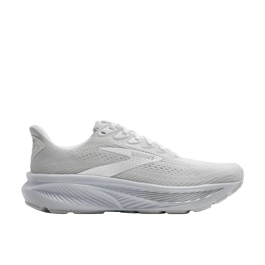 WOMEN'S BROOKS GHOST 17 | WHITE / WHITE / GREY