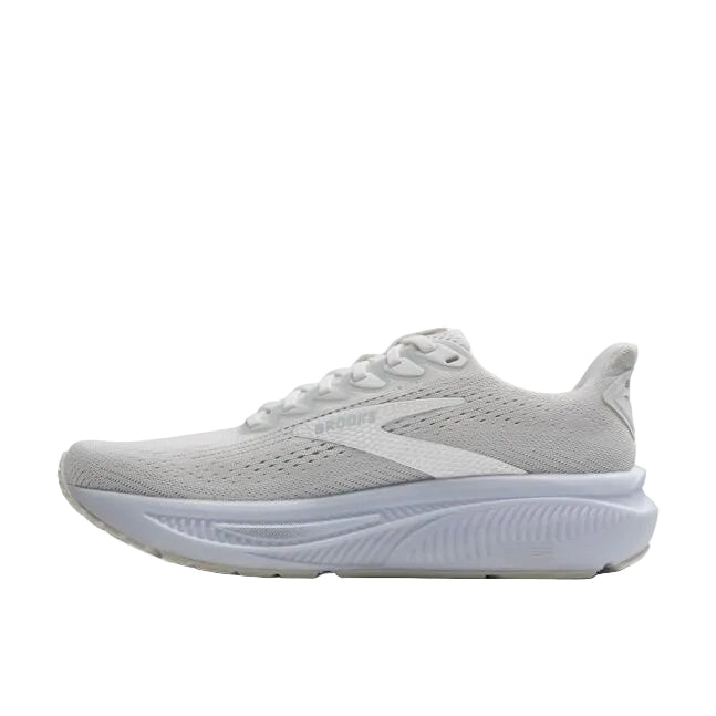 WOMEN'S BROOKS GHOST 17 | WHITE / WHITE / GREY