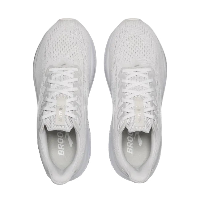 WOMEN'S BROOKS GHOST 17 | WHITE / WHITE / GREY