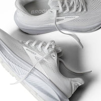 WOMEN'S BROOKS GHOST 17 | WHITE / WHITE / GREY