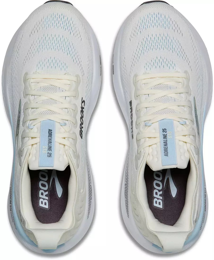 WOMEN'S BROOKS ADRENALINE GTS 25 | STAR WHITE / NANTUCKET / CHROME