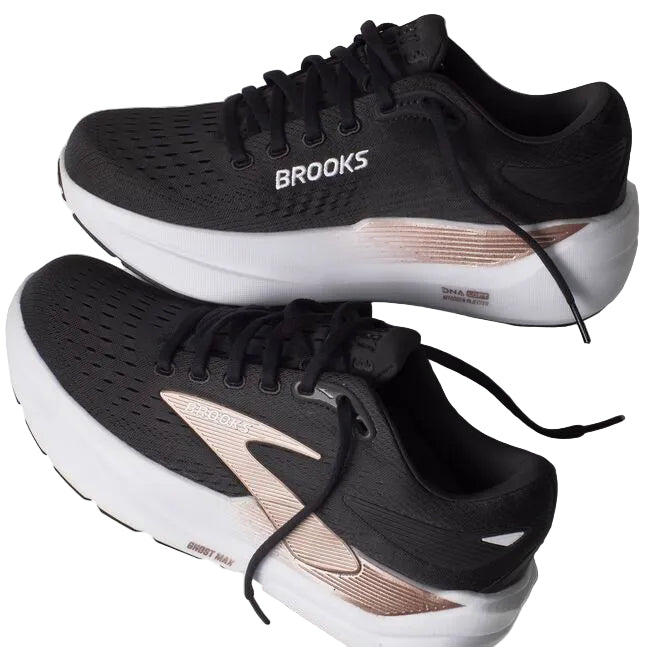 WOMEN'S BROOKS GHOST MAX 3 | BLACK | BLACK | ROSE GOLD