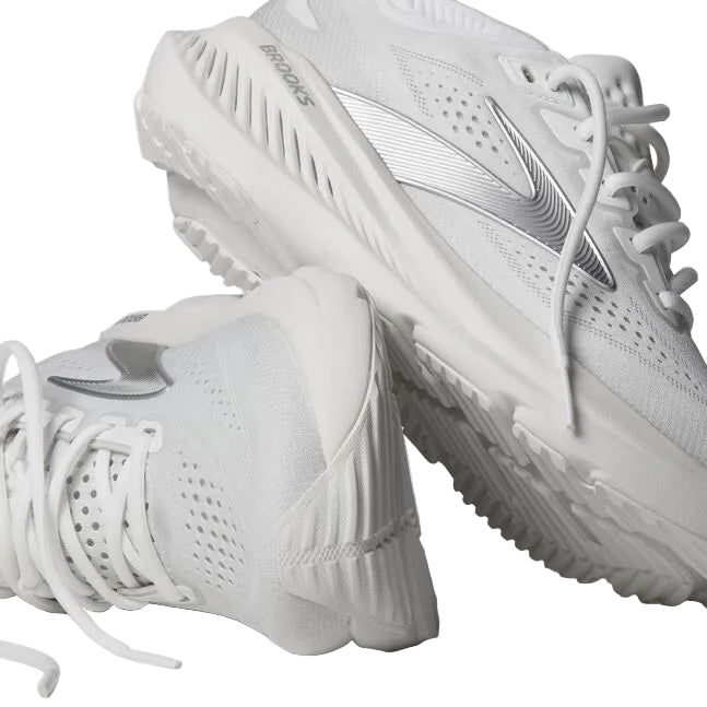 WOMEN'S BROOKS GLYCERIN 23 | WHITE / OYSTER / SILVER