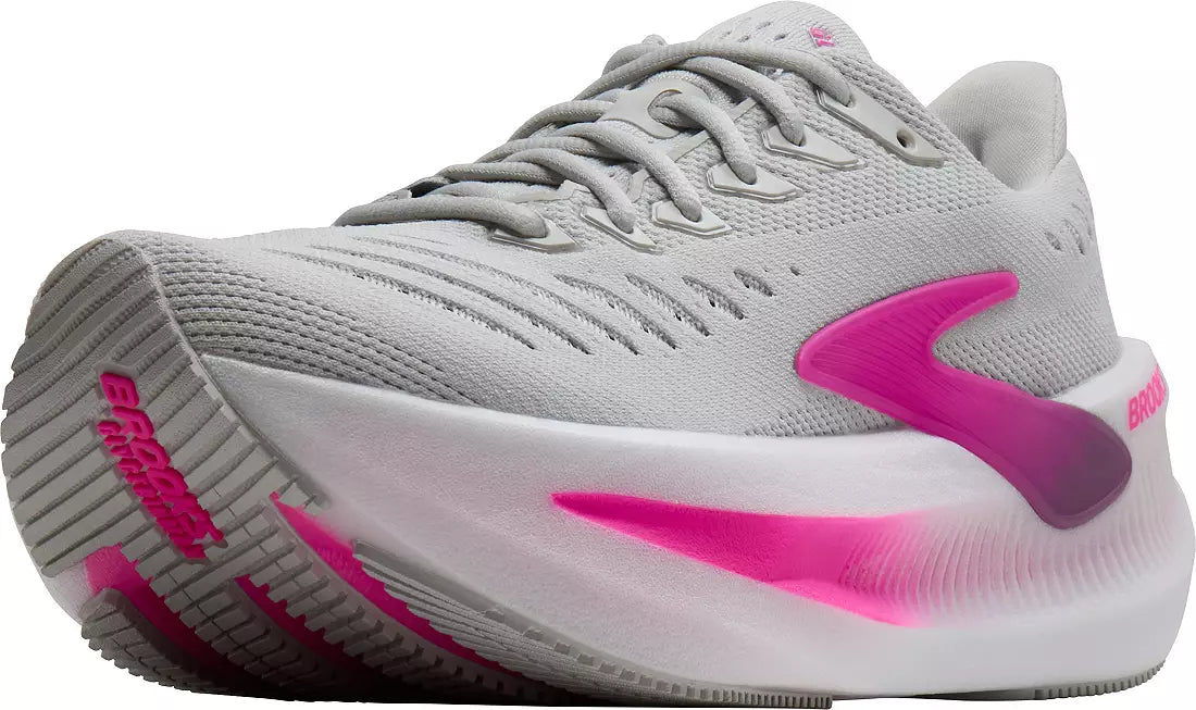 WOMEN'S BROOKS GLYCERIN MAX 2 | OYSTER / ARGYLE / CYBER PINK