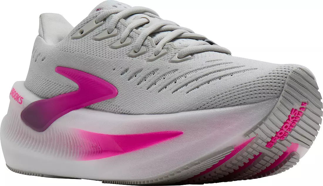 WOMEN'S BROOKS GLYCERIN MAX 2 | OYSTER / ARGYLE / CYBER PINK