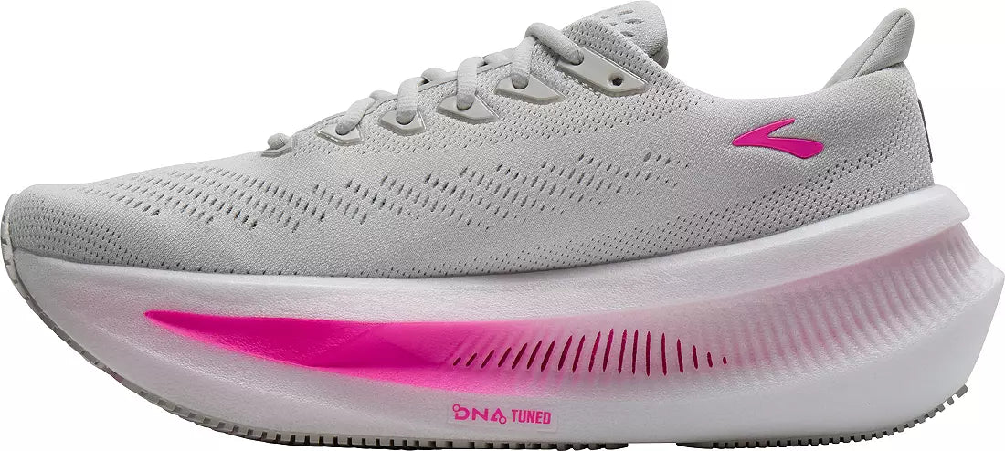WOMEN'S BROOKS GLYCERIN MAX 2 | OYSTER / ARGYLE / CYBER PINK