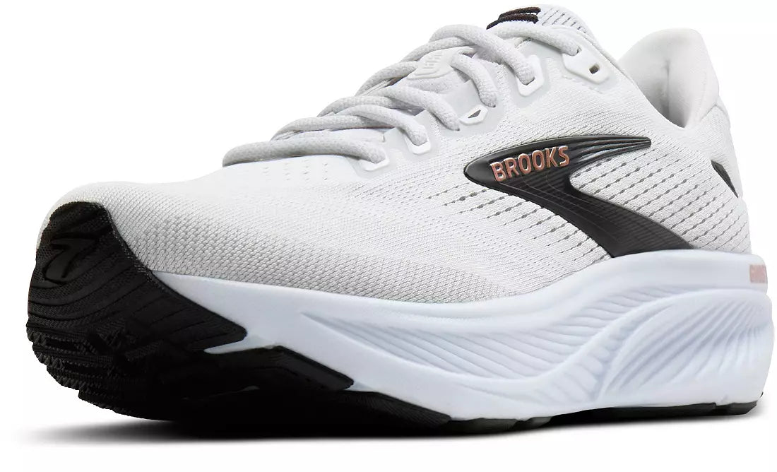 WOMEN'S BROOKS GHOST 18 | WHITE / BLACK / ROSE GOLD