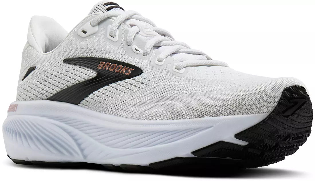 WOMEN'S BROOKS GHOST 18 | WHITE / BLACK / ROSE GOLD