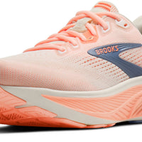 WOMEN'S BROOKS GHOST 18 | STAR WHITE / CYBER PEACH / GREY