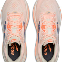 WOMEN'S BROOKS GHOST 18 | STAR WHITE / CYBER PEACH / GREY