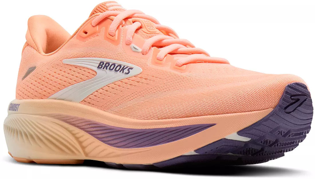 WOMEN'S BROOKS GHOST 18 | PEACH / GRAPE / COCONUT