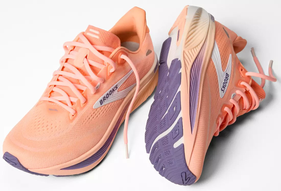 WOMEN'S BROOKS GHOST 18 | PEACH / GRAPE / COCONUT