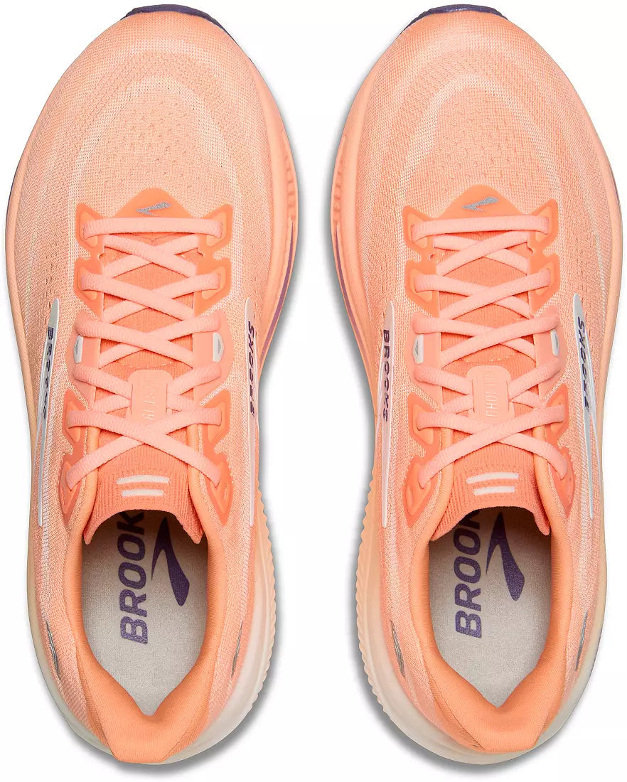 WOMEN'S BROOKS GHOST 18 | PEACH / GRAPE / COCONUT