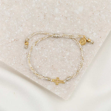 MY SAINT | MY HERO FILLED BY FAITH BRACELET | GOLD / GOLD