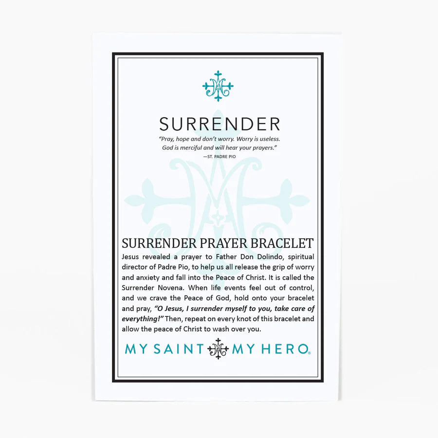 MY SAINT | MY HERO SURRENDER BRACELET | TAN / GOLD