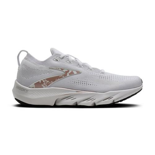 WOMEN'S BROOKS GLYCERIN FLEX | WHITE / OYSTER / PEACH WHIP