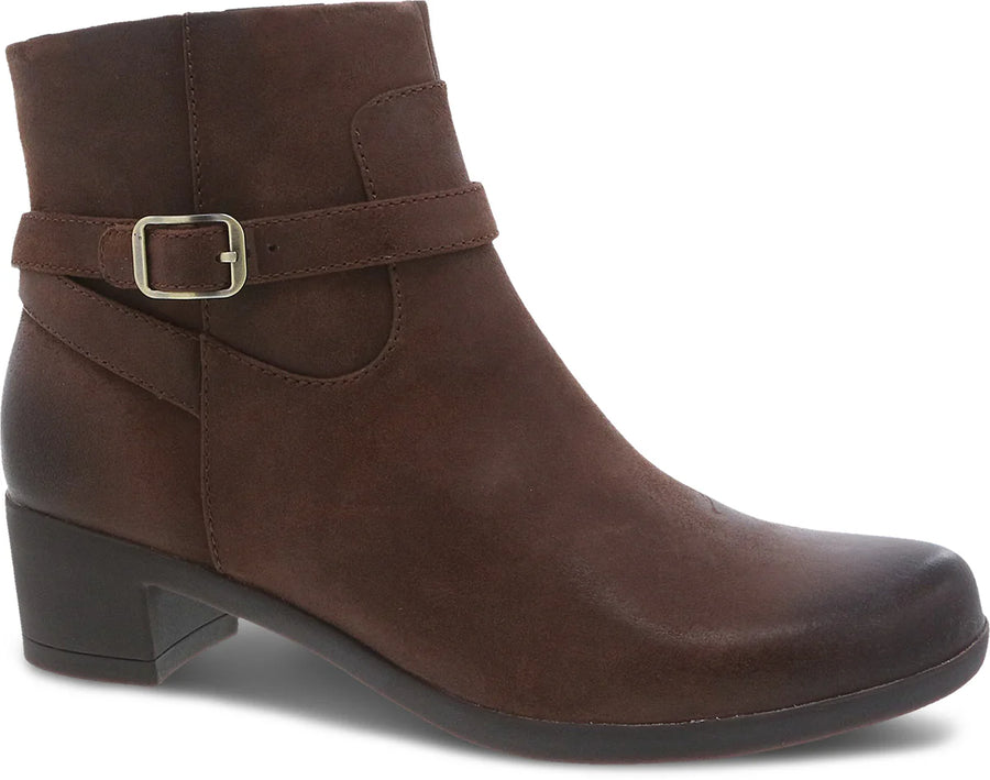 WOMEN'S DANSKO CAGNEY BOOT | BROWN BURNISHED SUEDE