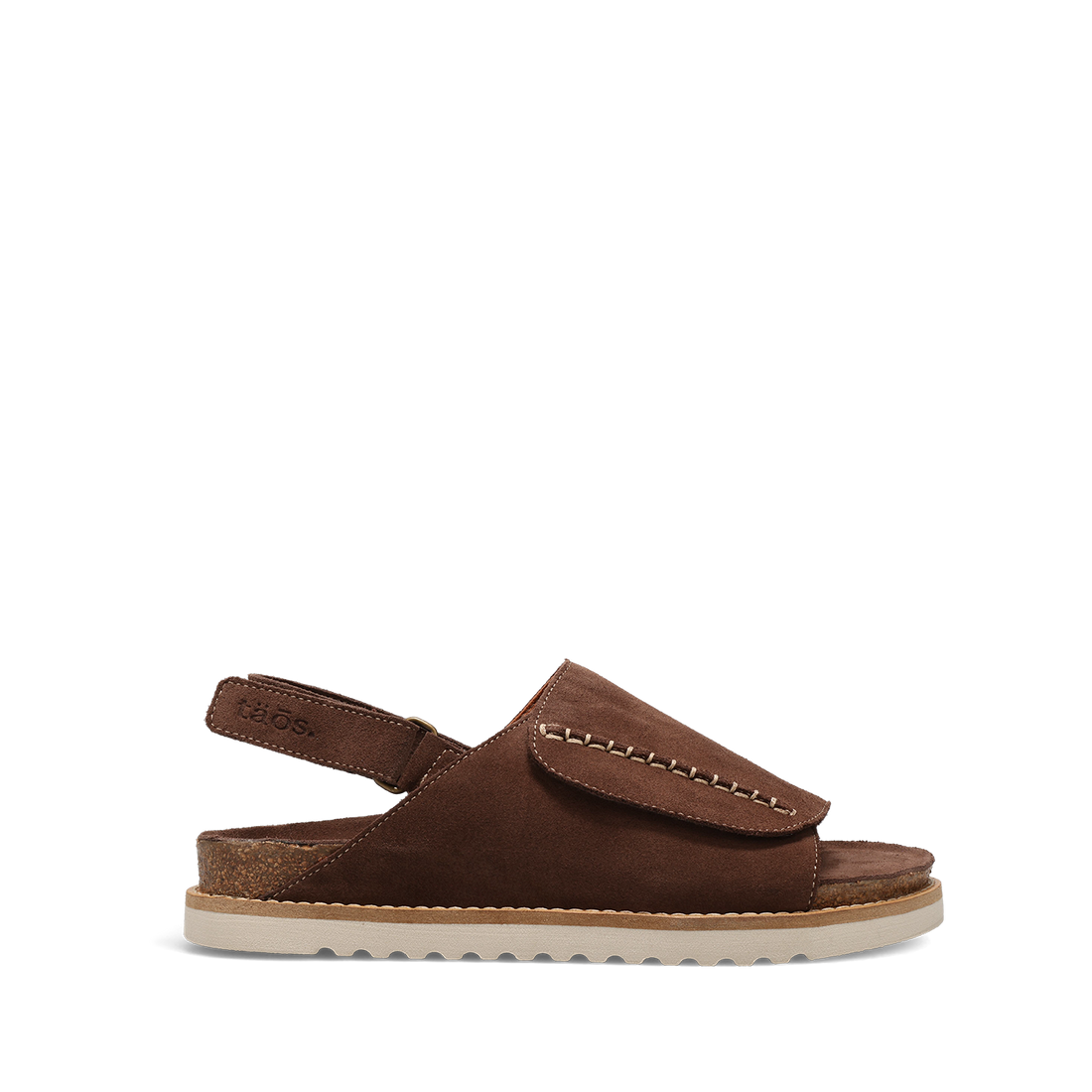 WOMEN'S TAOS ABSTRACT SANDAL | CHOCOLATE SUEDE