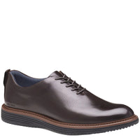 MEN'S JOHNSTON & MURPHY UPTON ONE-PIECE PERFED PLAIN TOE | MAHOGANY FULL GRAIN