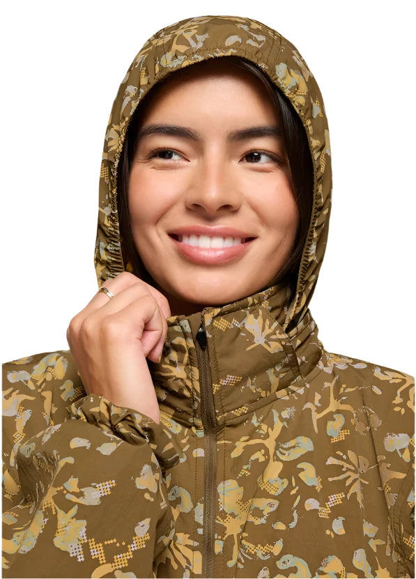 WOMEN'S PRANA ENCINITAS WINDBREAKER | RETRO OLIVE DIGIBLOOM