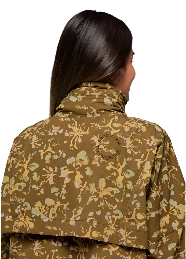 WOMEN'S PRANA ENCINITAS WINDBREAKER | RETRO OLIVE DIGIBLOOM