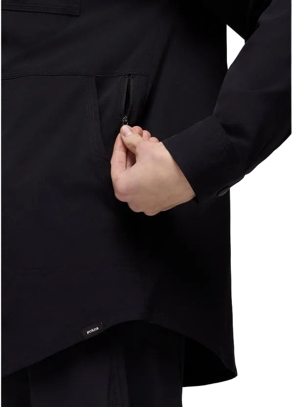 WOMEN'S PRANA RAILAY OVERSIZED BUTTON DOWN | BLACK