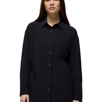WOMEN'S PRANA RAILAY OVERSIZED BUTTON DOWN | BLACK