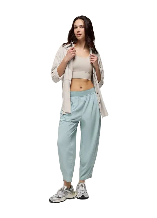 WOMEN'S PRANA RAILAY OVERSIZED BUTTON DOWN | ALMOND