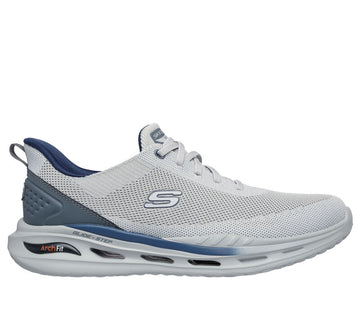 MEN'S SKECHERS SLIP-INS RELAXED FIT: ARCH FIT ORVAN - KINCADE | LIGHT GRAY