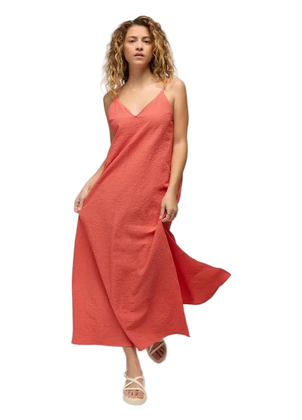WOMEN'S PRANA COSTAL SOL MAXI DRESS | LYCHEE