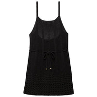 WOMEN'S PRANA CROCHET MINI DRESS | BLACK