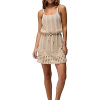WOMEN'S PRANA CROCHET MINI DRESS | NATURAL