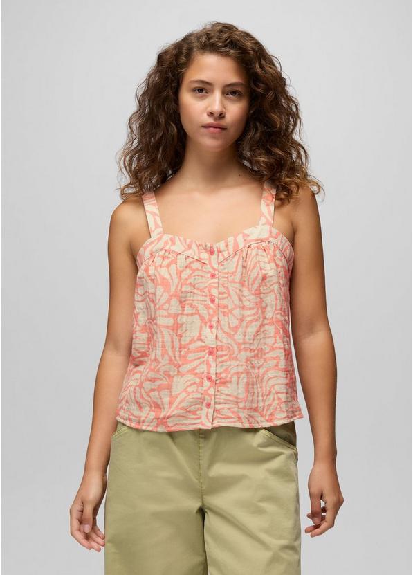WOMEN'S PRANA SPRING GOLDIE BEACH TANK TOP | GUAVA