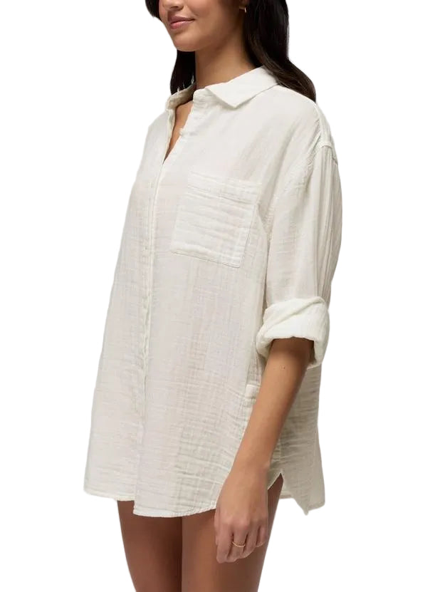 WOMEN'S PRANA HIDEAWAYS BUTTON DOWN TOP | ALBA