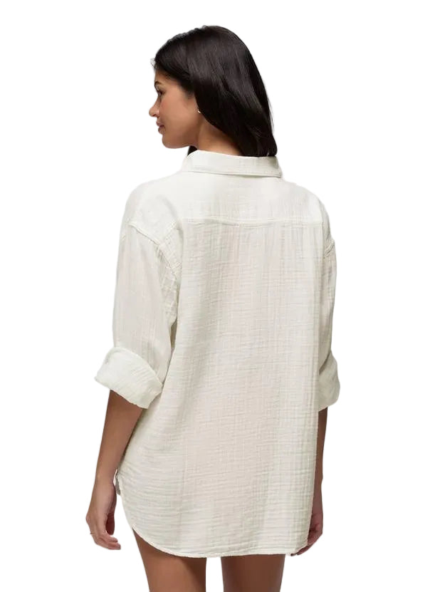 WOMEN'S PRANA HIDEAWAYS BUTTON DOWN TOP | ALBA