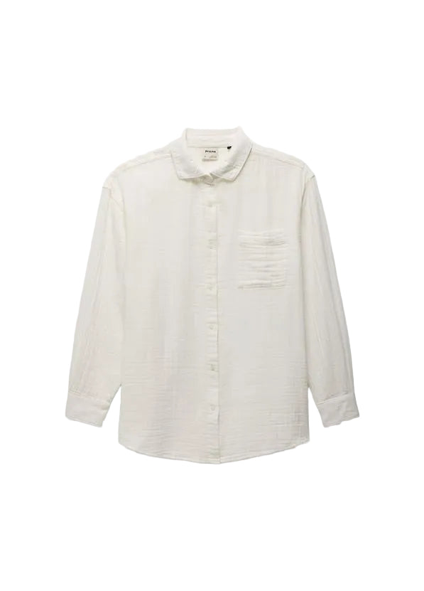 WOMEN'S PRANA HIDEAWAYS BUTTON DOWN TOP | ALBA