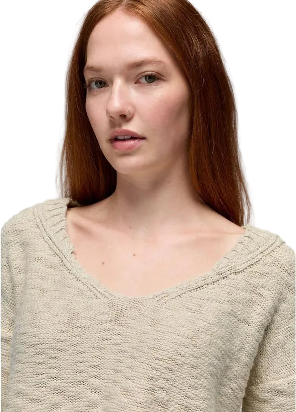 WOMEN'S PRANA SUNSHINE SUNSET SWEATER | BEACH PEBBLE