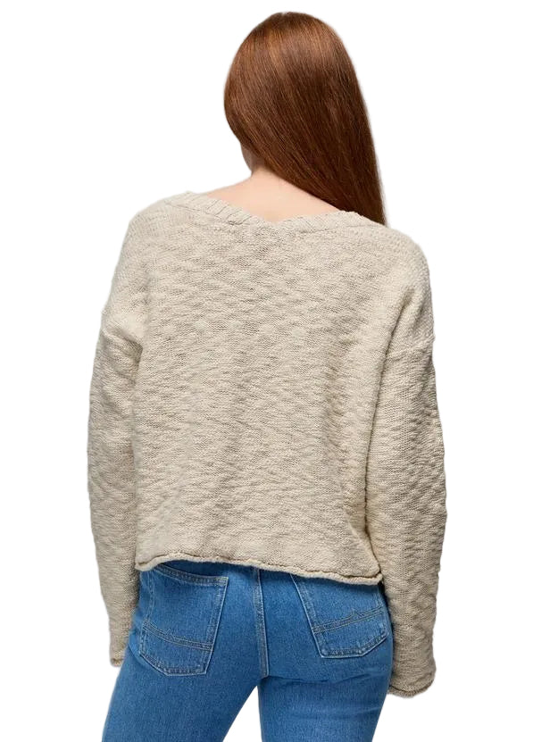 WOMEN'S PRANA SUNSHINE SUNSET SWEATER | BEACH PEBBLE