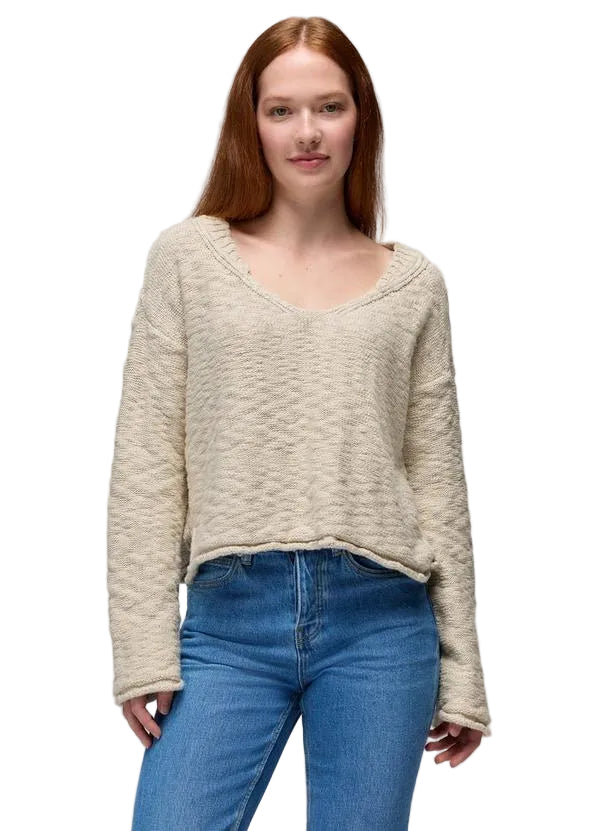 WOMEN'S PRANA SUNSHINE SUNSET SWEATER | BEACH PEBBLE