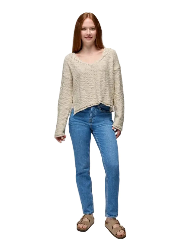 WOMEN'S PRANA SUNSHINE SUNSET SWEATER | BEACH PEBBLE