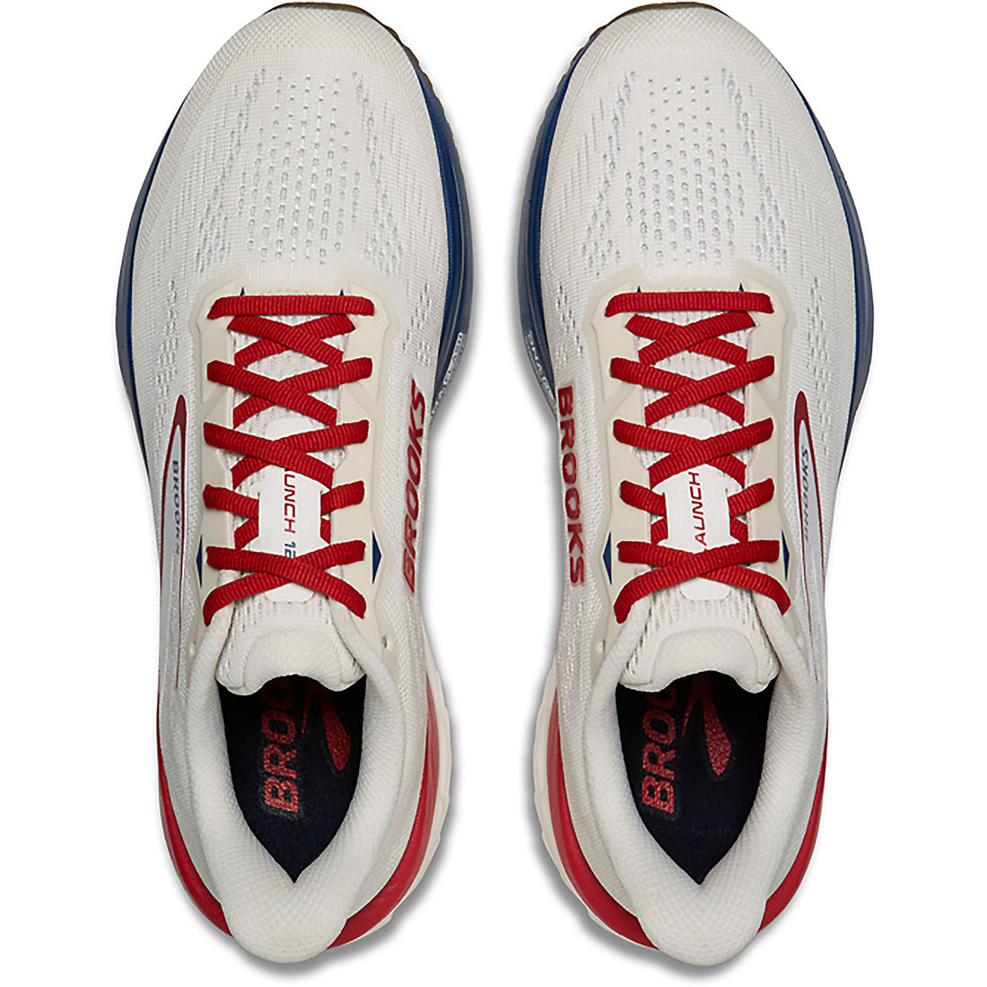 MEN'S BROOKS LAUNCH 12 | COCONUT / RED / BLUE