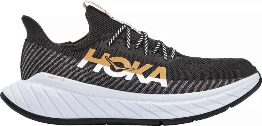 MEN'S HOKA CARBON X 3 | BLACK / WHITE