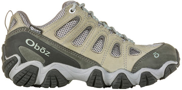 WOMEN'S OBOZ SAWTOOTH II LOW WATERPROOF | FROST GRAY / SAGE