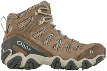 WOMEN'S OBOZ SAWTOOTH II MID WATERPROOF | BRINDLE / TRADEWINDS BLUE