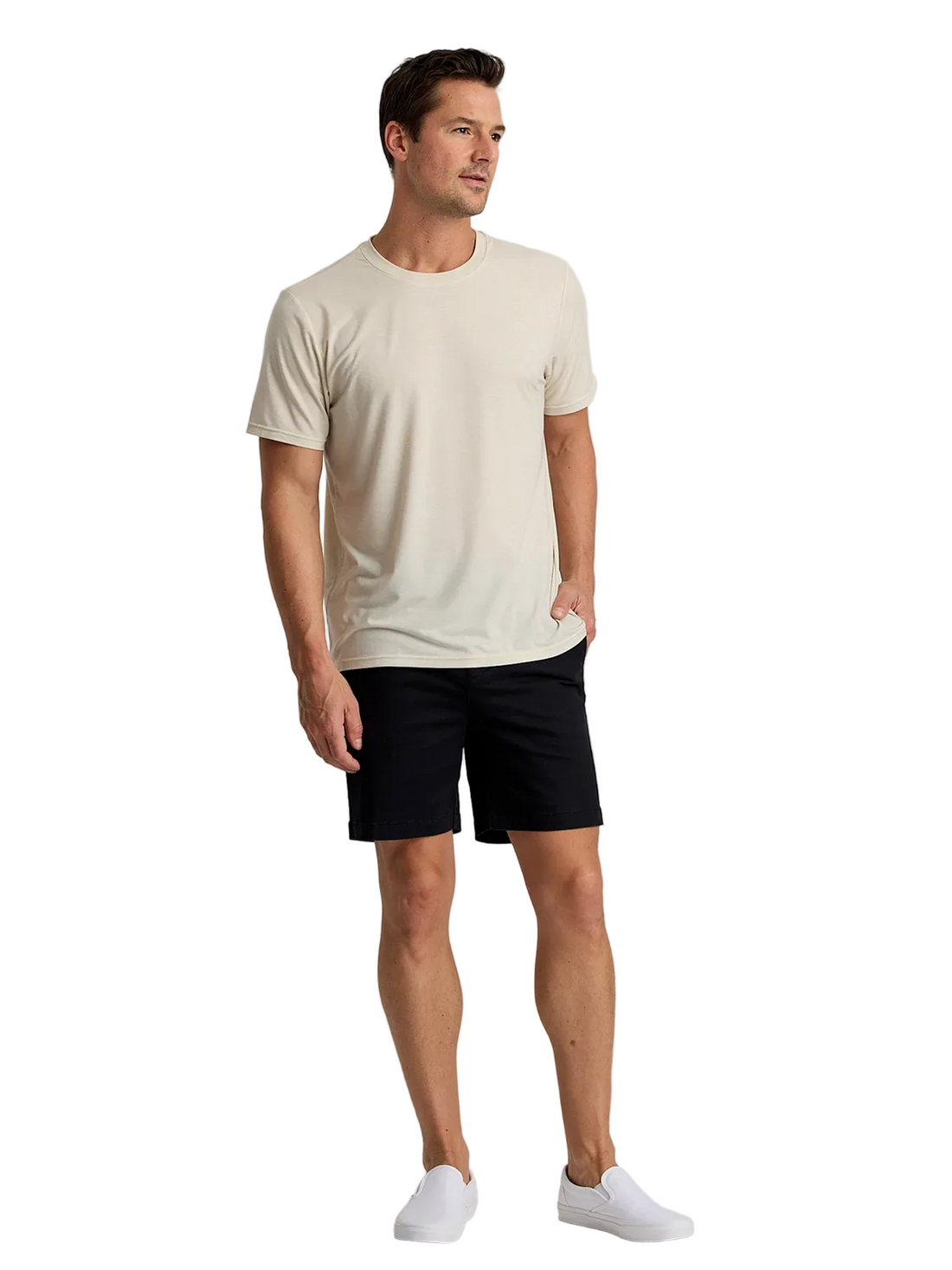 MEN'S FREE FLY ELEVATE LIGHTWEIGHT TEE | HEATHER BIRCH