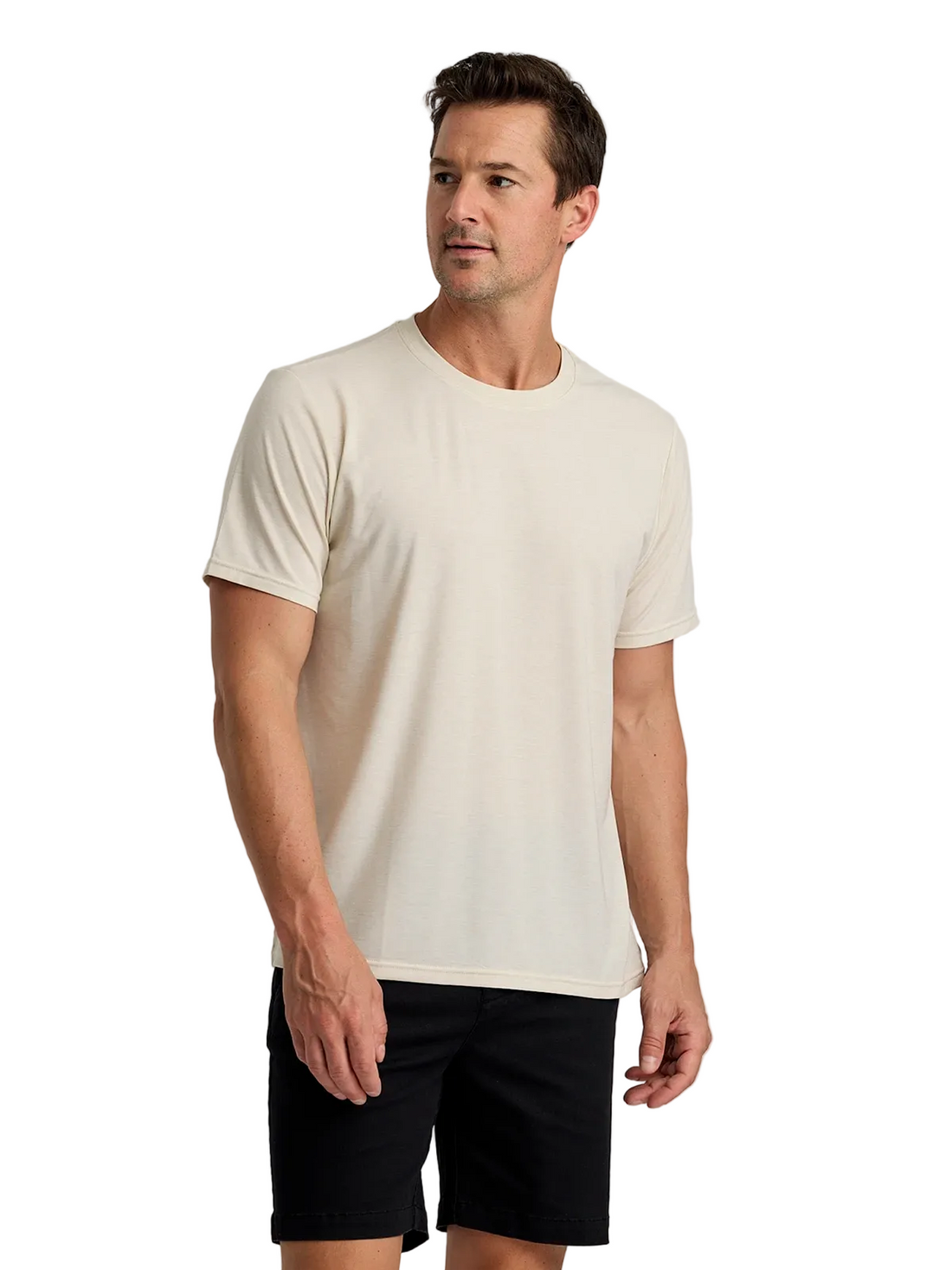 MEN'S FREE FLY ELEVATE LIGHTWEIGHT TEE | HEATHER BIRCH