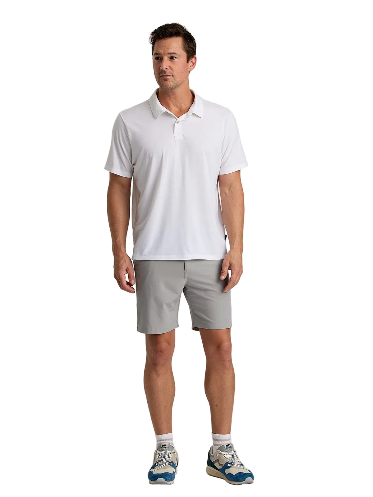MEN'S FREE FLY ELEVATE POLO | BRIGHT WHITE – Randy's Shoes