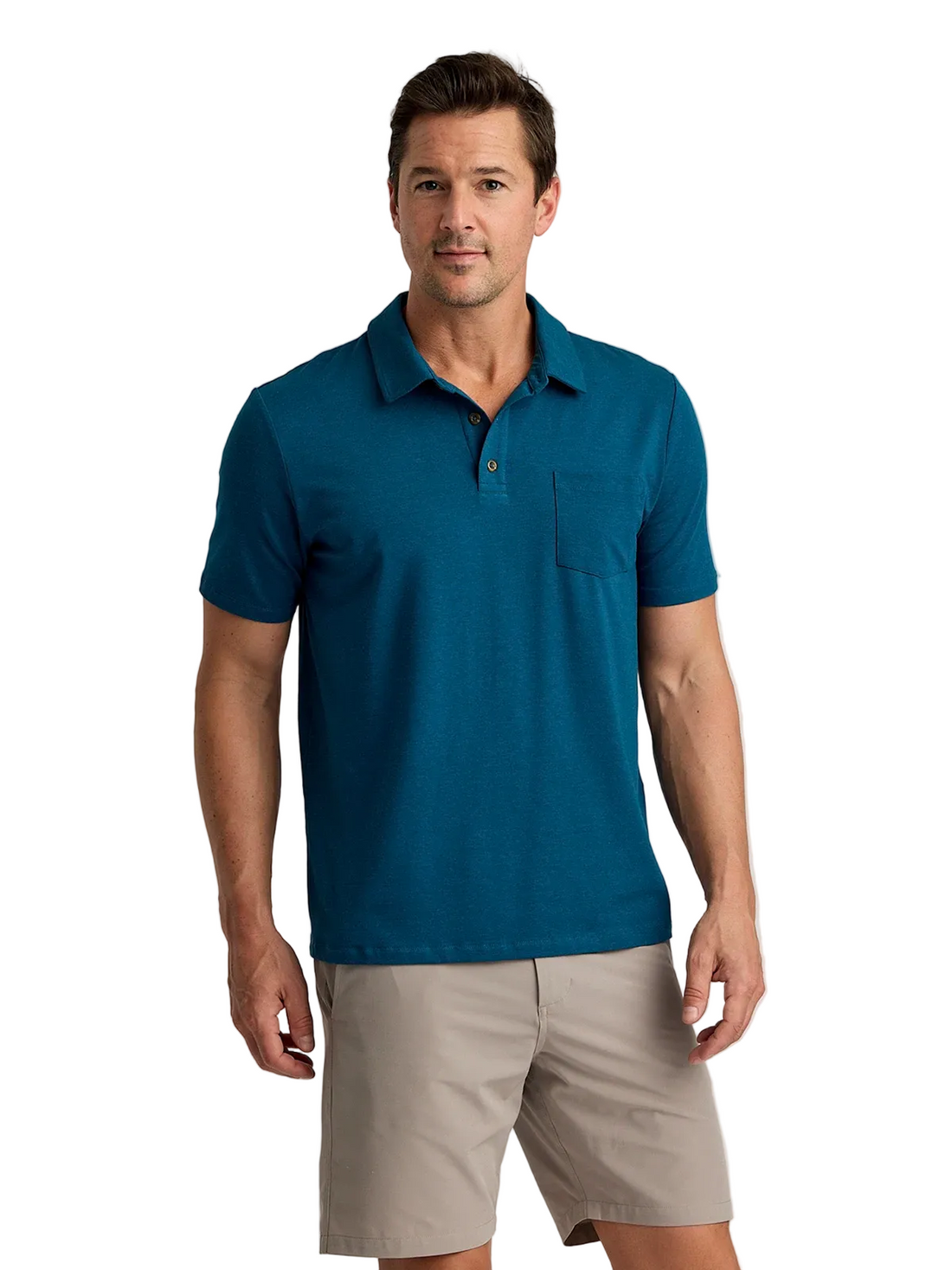 MEN'S FREE FLY BAMBOO CURRENT POLO | LEGION BLUE