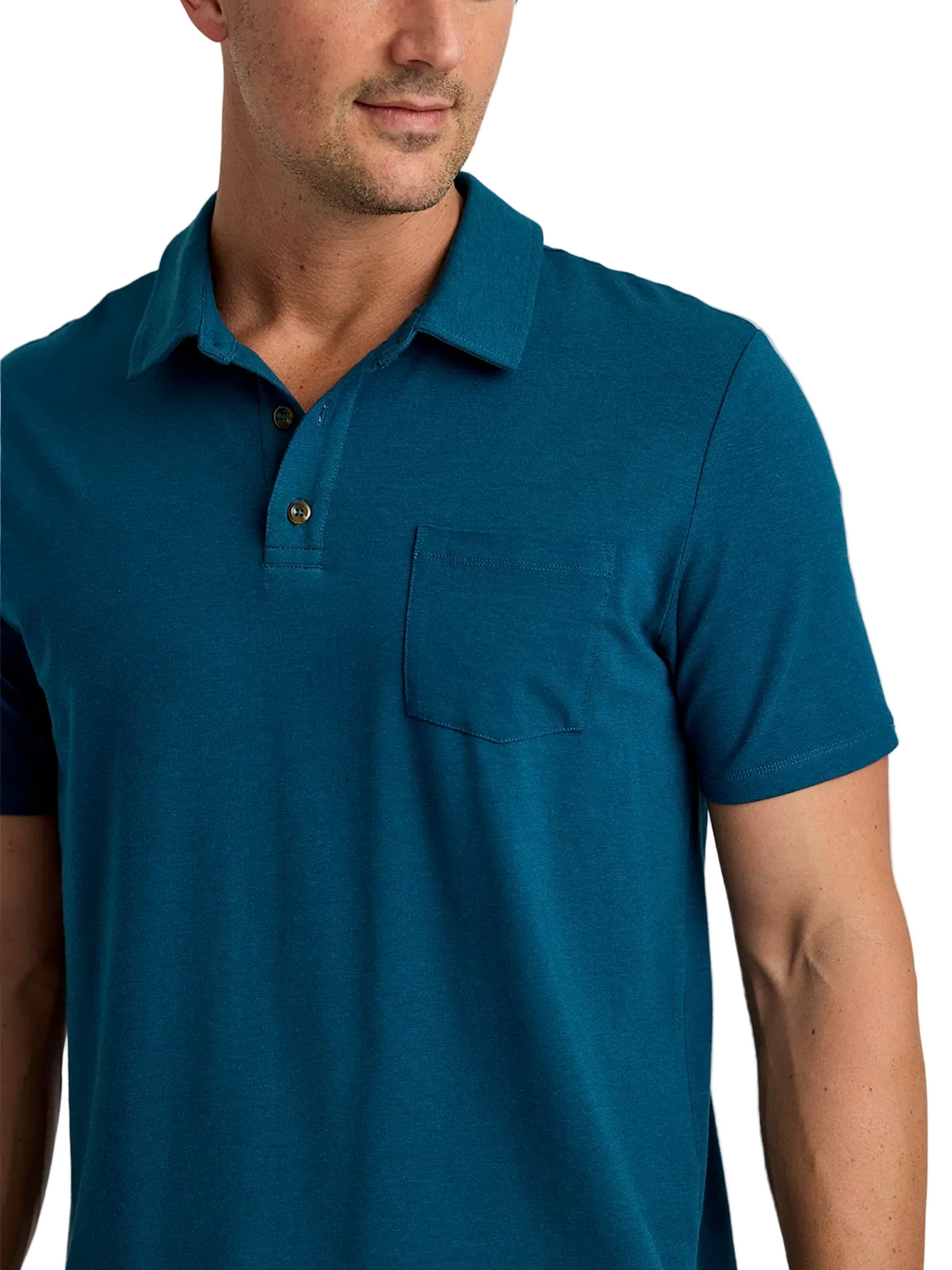 MEN'S FREE FLY BAMBOO CURRENT POLO | LEGION BLUE