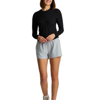 WOMEN'S FREE FLY ELEVATE LIGHTWEIGHT FITTED LONG SLEEVE | BLACK
